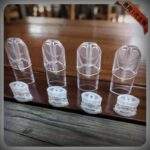 SP2S 一代通用空煙彈主圖，展示 1.3ml 透明注油空倉與白色不發光底座，適配 SP2S、RELX 等主機。